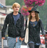Keira Knightley and Her Boyfriend Strolling in the Rain in London