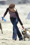 Charlize Theron spends a day at the beach